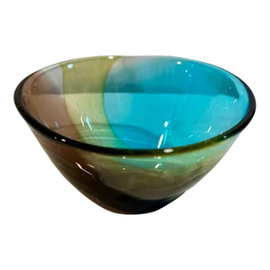 Vintage Murano Large Tr-Color Decorative Bowl