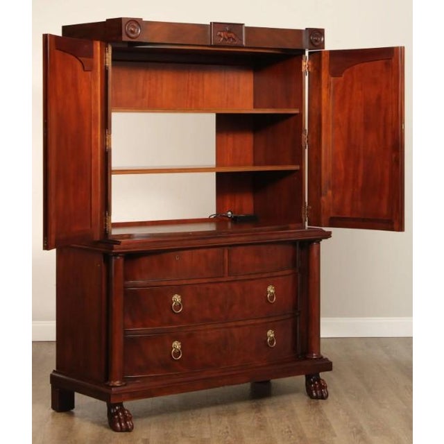 2000 - 2009 Polo Ralph Lauren Empire Style Mahogany Armoire For Sale - Image 5 of 8