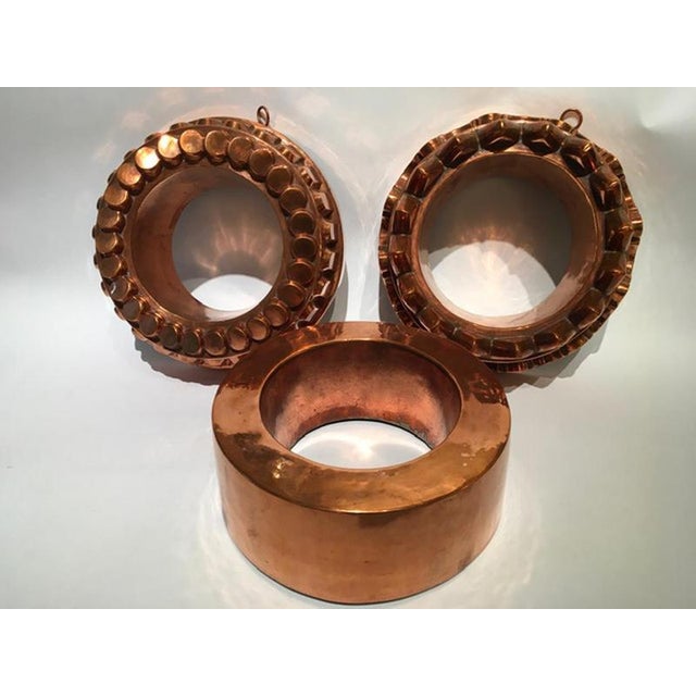 Copper Kitchen Pudding Molds for Wall Decoration, France, 1790s, Set of 3 For Sale - Image 15 of 18