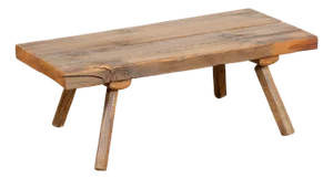 20th Century Rustic Splay Peg Leg Coffee Table From Hungary
