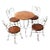 Antique Children's Ice Cream Parlpor Table & Chairs For Sale