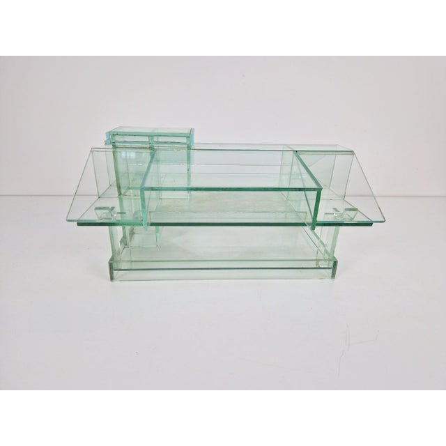 Postmodern Vintage Architectural Model of Glass House, 1970s For Sale - Image 3 of 13