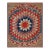Excellent Multicolored With Unique Symmetrical Desing Forming a Star in the Center Antique American Hooked Rug For Sale