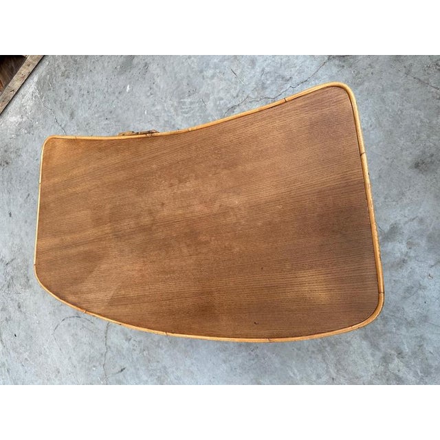 Blonde Rattan Desk, 1960s For Sale - Image 12 of 15