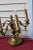 Victorian Pair of Early 20th Century Table Top 4 Lights Candelabra Victorian Style Lamps with Lion Heads in Brass For Sale - Image 3 of 12