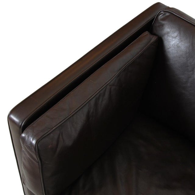 Brown Model 2442 2-Seater Sofa in Brown Leather by Børge Mogensen for Fredericia, 1970s For Sale - Image 8 of 16
