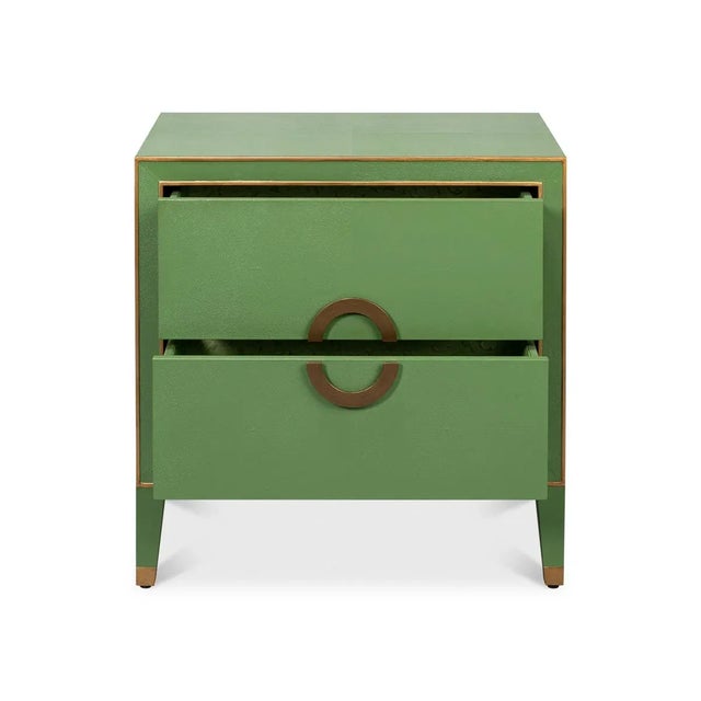 Modern Green Nightstand For Sale - Image 4 of 11