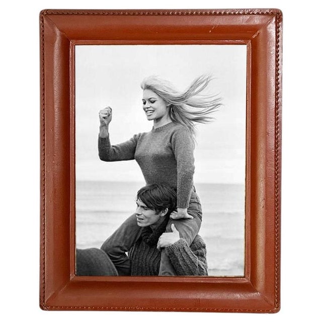 Brown Leather Photo Frame, France, 1950s For Sale - Image 11 of 11