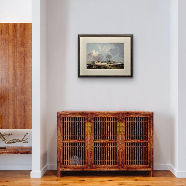Rowland Hilder, The First Winter Snow on a Kentish Farm, 1970s, Watercolour For Sale - Image 14 of 18