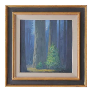 "Fir Trees in Woods" by Geoffrey F. Lewis