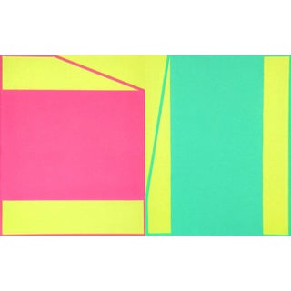 "Vice-Virtue" Contemporary Minimalist Geometric Oil Diptych Painting by Shyun Song - A Pair For Sale