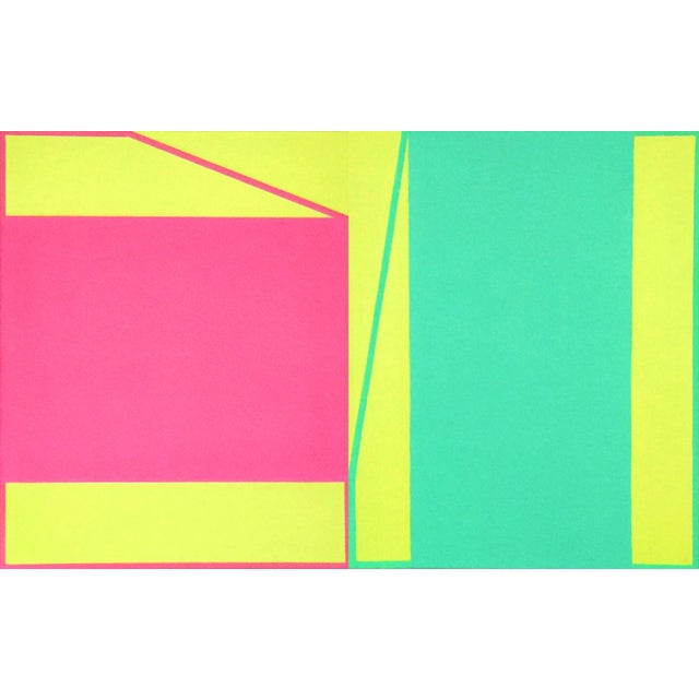 "Vice-Virtue" Contemporary Minimalist Geometric Oil Diptych Painting by Shyun Song - A Pair For Sale