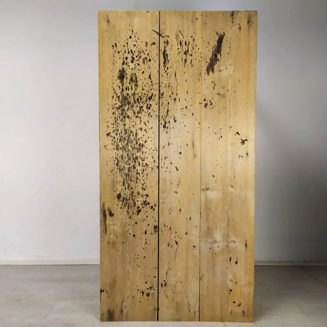 Vintage Rustic Wood Farmhouse Table For Sale - Image 17 of 18