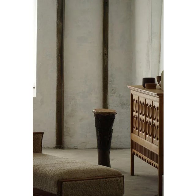 Brown African Organic Wooden Carved Sculpture, 1950s For Sale - Image 8 of 9