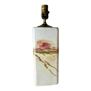 Late 20th Century Artist Studio Pottery Stoneware Table Lamp For Sale