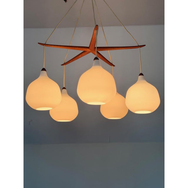 Model 511 Starfish Chandelier by Uno and Östen Kristiansson for Luxus Vittsjö, 1960s For Sale - Image 15 of 18