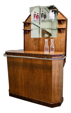 Art Deco Dry Bar, 1950s, Set of 2