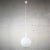 1960s Mid Century Modern Large Globe Pendant Light Blown Milk Glass by Lite Trend of La Palma Ca For Sale - Image 4 of 12
