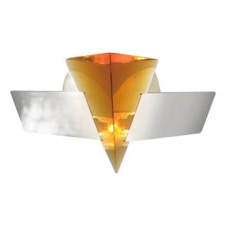 Prisma by Oggetti Topaz Prism Wall Sconce With Shiny Chrome Hardware For Sale