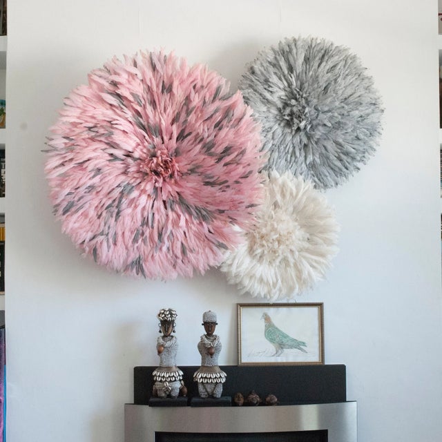 Bring timeless elegance into your home with this handmade white Juju hat—a stunning boho-chic wall decor piece crafted...