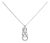 925 Sterling Silver Diamond Accent Interlocking Infinity Pendant Necklace (H-I Color, I2-I3 Clarity) - 18" Inches For Sale