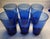 Mid-Century Modern Vintage Mid-Century Modern Libbey Cobalt Blue Round Bottom Tumblers Glasses 16 Oz - Set of 5 For Sale - Image 3 of 4