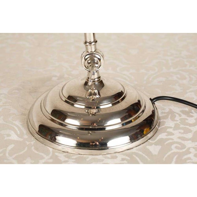 2000 - 2009 Vintage Chrome Student Desk Lamp For Sale - Image 5 of 12
