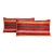 Pair of Bhuj Striped Mashru Lumbar Pillows For Sale