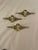 Metal 60s / 70s Mid-Century Replacement Hardware Brass - Set of 3 For Sale - Image 7 of 12