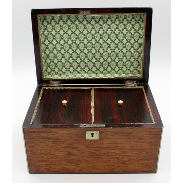 Mid-19th Century English Victorian Tea Caddy Box For Sale In Raleigh - Image 6 of 7