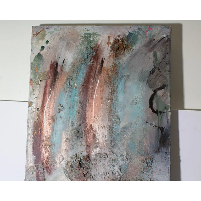 Contemporary Signed 1989 “Dolmen Diptych Iii” Mixed Media Wall Assemblage by Juliet Holland For Sale - Image 3 of 10