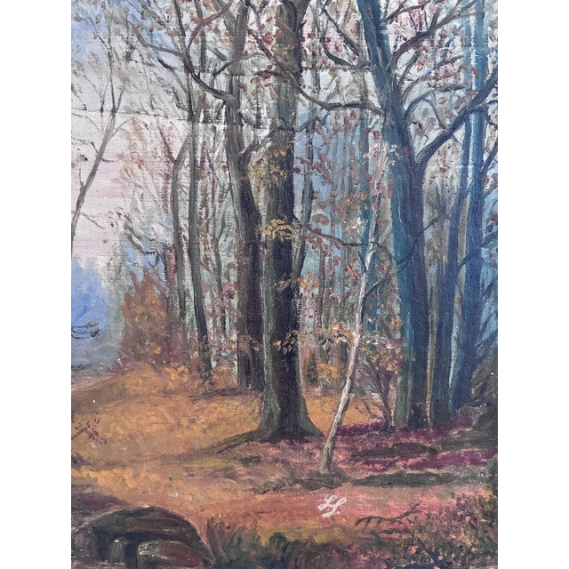 Forest Landscape, 1910, Oil Painting, Framed For Sale - Image 5 of 15