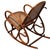 Antique Vienna Secession Cane & Bent Oak Scrolling Children Sized Rocking Chair, Attributed to Thonet For Sale In Los Angeles - Image 6 of 6