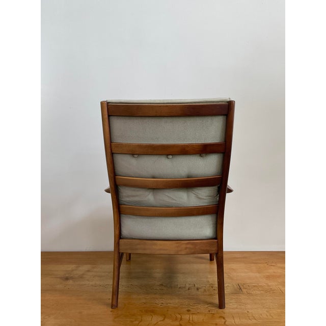 Vintage Danish 'Casa' High Ladder Back Arm Chair Attributed to Farstrup For Sale In Raleigh - Image 6 of 17