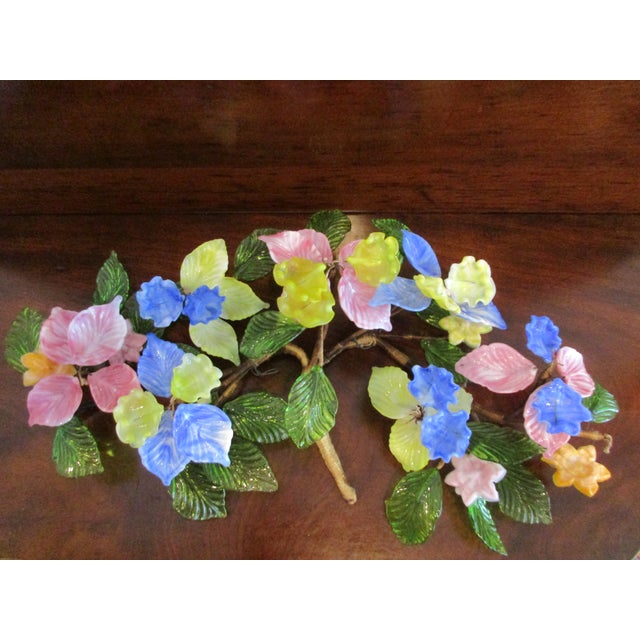 Italian Murano Antique Hand Blown Venetian Art Glass Flower Arrangement Chairish