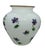 Phoenix Glass Vintage Consolidated Phoenix Glass Handpainted Regent Violets Art Glass Vase For Sale - Image 4 of 12