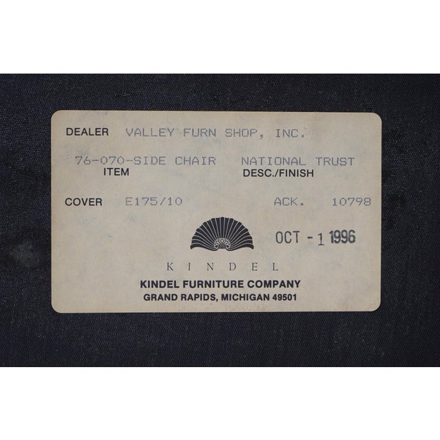 Set of 8 Kindel Mahogany Chippendale Upholstered Dining Chairs For Sale - Image 15 of 16