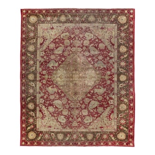 Antique Indian Finely Woven Rug of Mughal Empire 5'11 X 7'7 For Sale