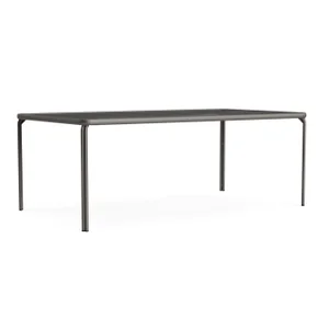 Brown Jordan Kantan Aluminum 43" x 77" Rectangle Dining Table, Mica frame