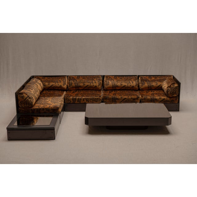 Black Large Modular Sofa by Rolf Heide for ICF, 1970s, Set of 6 For Sale - Image 8 of 18