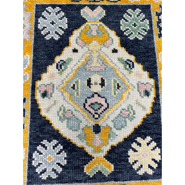 Contemporary Turkish Oushak Rug 2'3" x 2'10" For Sale - Image 3 of 6