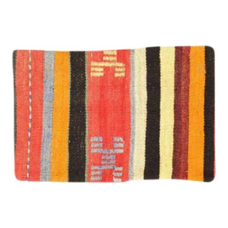 Vintage Hand Woven K40 Pillow 16" X 24" For Sale