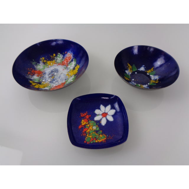 Vintage Fischland Enamelled Bowls, 1960s, Set of 9 For Sale - Image 13 of 18