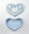 English 1970s Wedgwood Jasperware White of Light Pale Blue Heart Shaped Trinket Box For Sale - Image 3 of 5