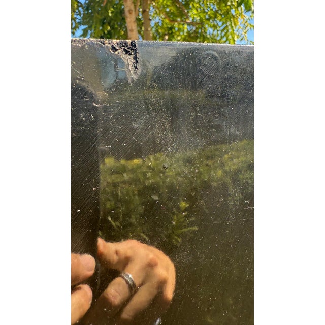 Late 20th Century Four-Panel Asian Lacquer Screen With Mother-of-Pearl Inlay, 72” H For Sale - Image 15 of 18