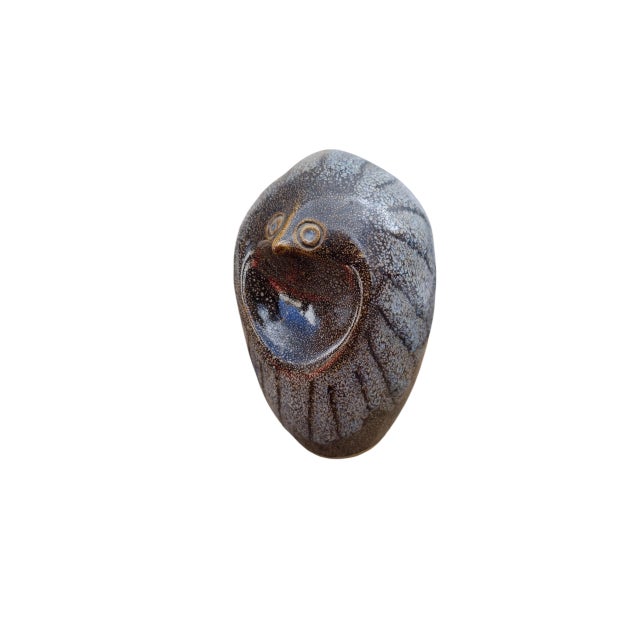 Annie Maume, Sandstone Owl, 1970s, Stoneware For Sale - Image 3 of 9