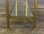 Metal Gold Finish Iron Console Table With Antiqued Mirror Shelves For Sale - Image 7 of 9