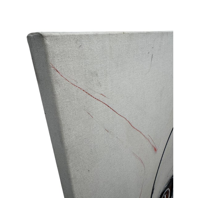 Large 1983 Abstract Mixed Media Painting on Canvas, 46x60" by Jack Compton For Sale - Image 4 of 7