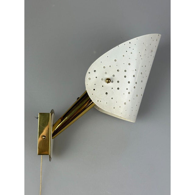 Wall Lamp Brass & Metal Design by Ernest Igl for Hillbrand, 1950s For Sale - Image 11 of 18