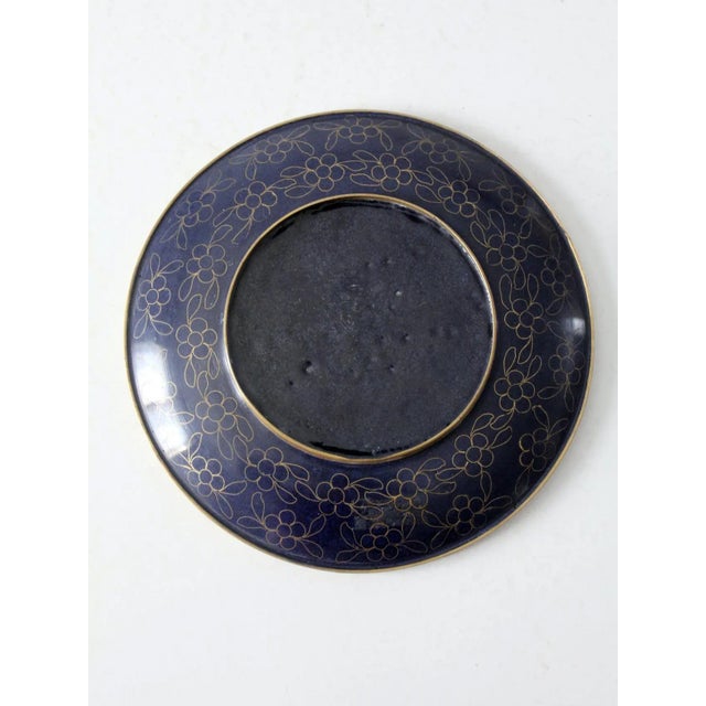 Mid 20th Century Vintage Cloissone Plate For Sale - Image 5 of 6